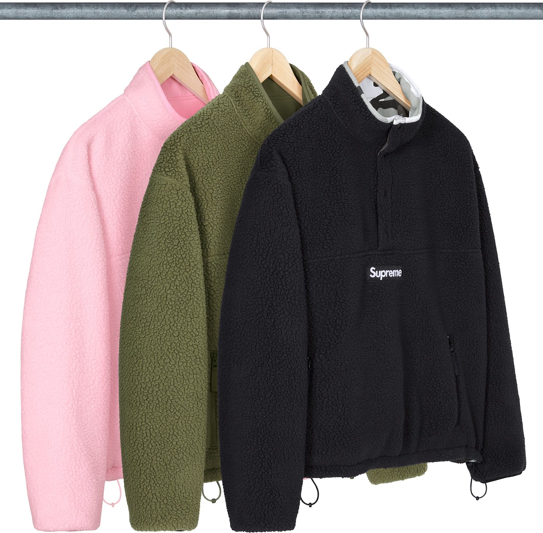 Polartec® Shearling Reversible Pullover